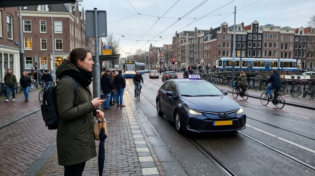 Taxi boeken bij Amsterdam luchthaven