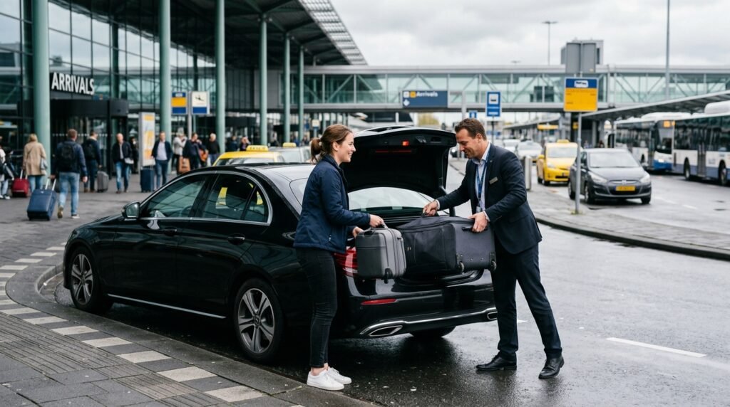 Taxi boeken bij Amsterdam luchthaven